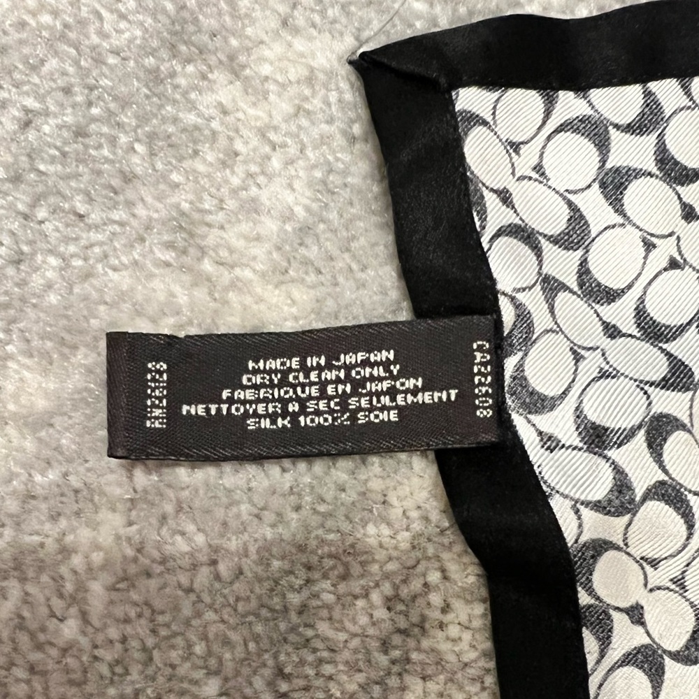 Vintage Coach Square Silk Scarf - Picture 6 of 7